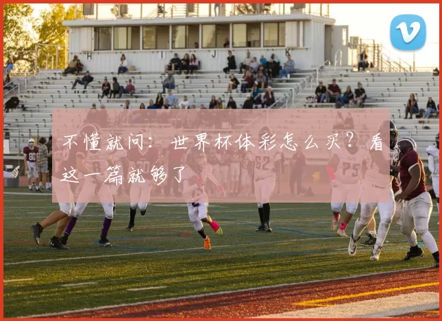 不懂就问：世界杯体彩怎么买？看这一篇就够了
